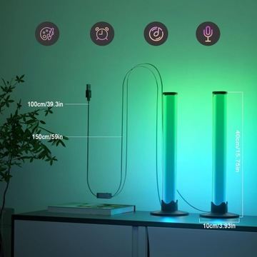 СВЕТОДИОДЫ USB РЕАКЦИЯ НА ЗВУК МНОГОЦВЕТНАЯ НЕОНОВАЯ СВЕТОДИОДНАЯ ЛЕНТА RGB МИГАЕТ 8 РЕЖИМОВ