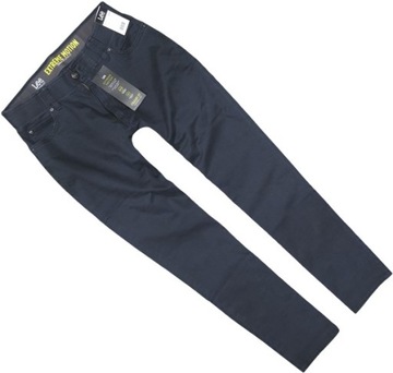 LEE STRAIGHT FIT XM spodnie proste navy W30 L34