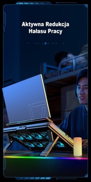 ОХЛАЖДАЮЩАЯ ПОДСТАВКА ДЛЯ НОУТБУКА 12–17 ФУТОВ 8xVENT LED