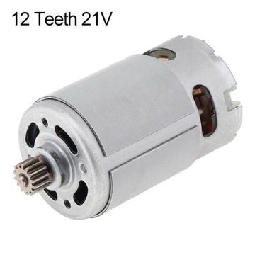 12V/18V/21V DC silnik RS550 9/12 zęby biegów dla