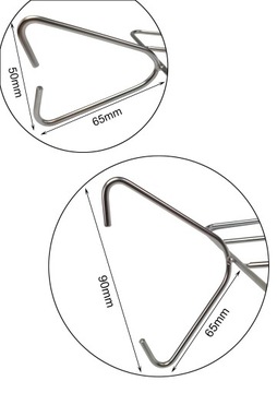 H-323-D Крепкий профессиональный крючок для копчения рыбы, 3 шт.