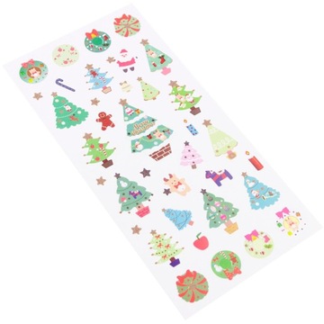 NAKLEJKI ŚWIĄTECZNE BOŻONARODZENIOWE WZORY CHOINKA MIKOŁAJ BAŁWANEK na okno