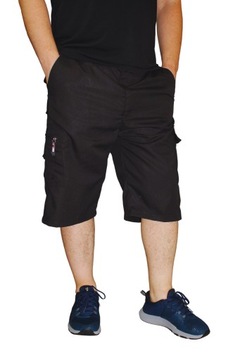 3/4 KRÓTKIE PŁÓCIENNE BOJÓWKI ROZMIAR 4XL CZARNY
