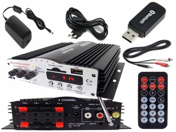 WZMACNIACZ 4 KANAŁY GŁOŚNIKI SUFITOWE I NAŚCIENNE