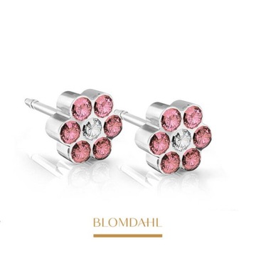 СЕРЬГИ BLOMDAHL DAISY ROSE/CRYSTAL + БЕСПЛАТНО
