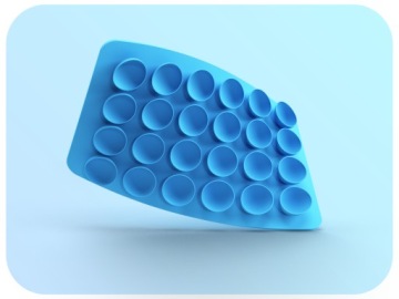 Силиконовая присоска на задней части чехла телефона (Для стекла, зеркала, держателя)