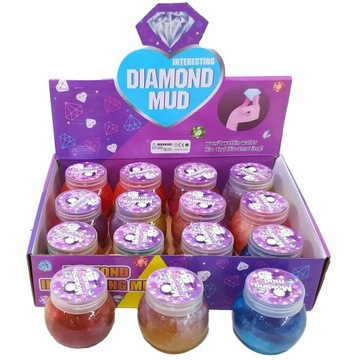 СЛАЙМ С БЛЕСКАМИ ПЛАСТИКОВАЯ ПАСТА DIAMONDS GLUTEK