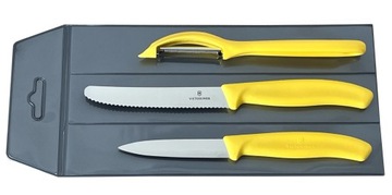 Victorinox zestaw 3 noży żółty
