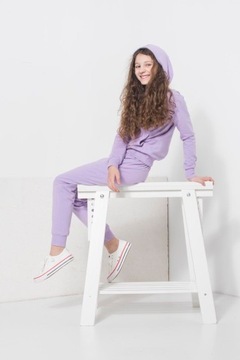 СПОРТИВНЫЙ КОСТЮМ DC HEATHER KANGAROO + ЭЛАСТИЧНЫЕ БРЮКИ 146