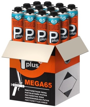 Pianka montażowa Mega Pistol wydajność 65 litrów x 12 sztuk Fome Flex