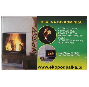 PODPAŁKA ROZPAŁKA DO KOMINKA PIECA CO GRILLA PALENISKA EKOLOGICZNA 16szt