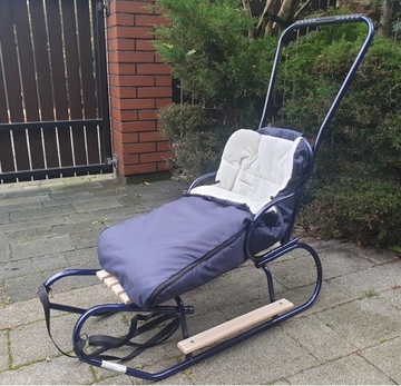 SANKI EVO +PCHACZ +CIEPŁY ŚPIWOREK+BUDKA +PODNÓŻKI