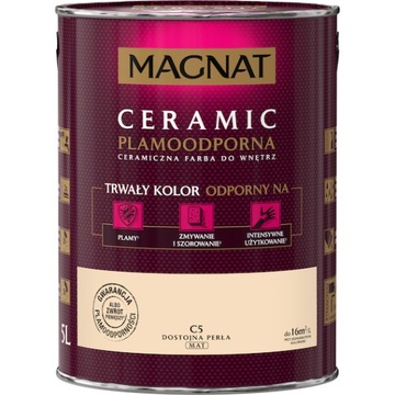 FARBA MAGNAT CERAMIC 5L C5 DOSTOJNA PERŁA