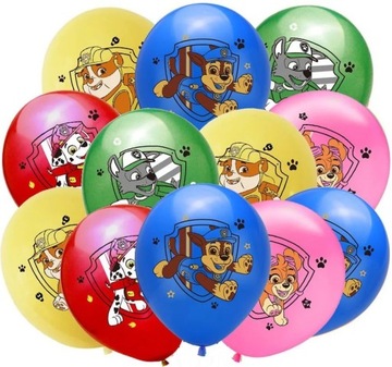 ZESTAW BALONÓW PSI PATROL PAW PATROL SKYE CHASE RUBBLE URODZINY HEL 10szt
