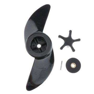 Professional Marine Boat Motor Propeller, Bladed Propeller Kit (Black