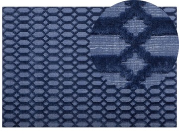 Dywan wiskoza 160 x 230 cm niebieski