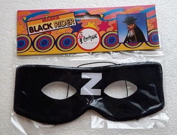 Maska Zorro czarna 18 cm