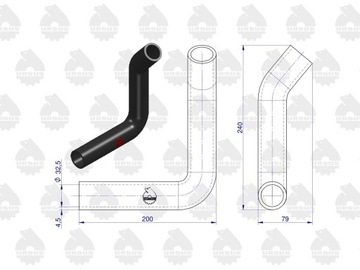 Комплект шлангов радиатора C-360 ORIGINAL URSUS
