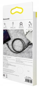 Кабель для Iphone 1 м 12 11 X 8 7 BASEUS прочный плетеный кабель