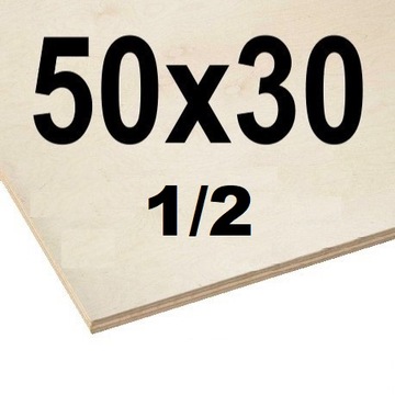 SKLEJKA 3mm 50x30 KL1/2 LASER CNC DECOUPAGE