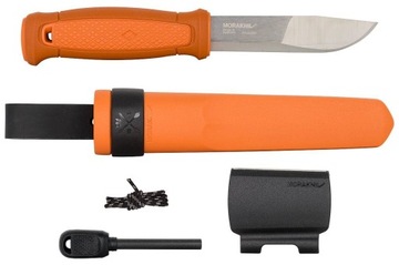 Szwedzki Nóż MORAKNIV KANSBOL SURVIVAL KIT Stal Nierdzewna Krzesiwo Osełka