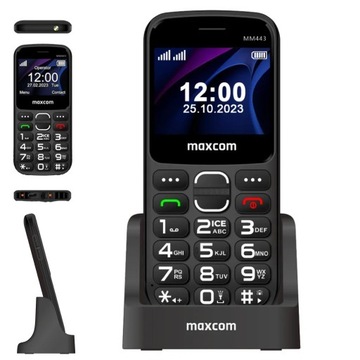 TELEFON KOMÓRKOWY DLA SENIORA MAXCOM MM443 4G SOS ŁADOWARKA BIURKOWA