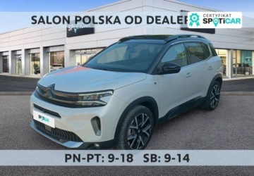 Citroen C5 Aircross SUV Plug-In Facelifting 1.6 PureTech Plug-In 225KM 2023 Citroen C5 Aircross 1.6 PHEV 225 Shine Pack EAT8 Bogata wersja FV23 Kredyt
