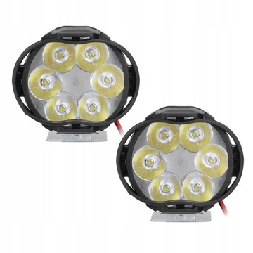 goc/2 szt. LAMPA MOTOCYKLOWA REFLEKTOR 6LED 12V 8W