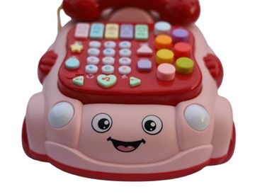 ТЕЛЕФОН НА КОЛЕСАХ С ТРУБКОЙ ИНТЕРАКТИВНЫЕ РАЗВИВАЮЩИЕ ПЕСНИ СВЕТА