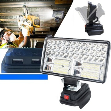 Lampa Pro Makita 18V halogen Pracovní Lampa Svítilna 2X Usb 8 Palců 84LED 90W