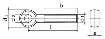 Śruba oczkowa M30x180 Prawa DIN 444 klasa 5,6