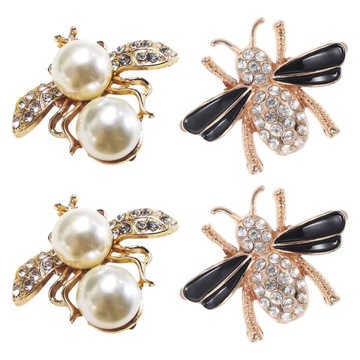 ЗАЖИМЫ ДЛЯ ОБУВИ СВИТЕРА КАРДИГАНА С ПРЯЖКОЙ ПЧЕЛКА 4 ШТ.