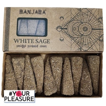 Naturalne Kadzidełka biała szałwia Kadzidełko kadzidło Incense Cone Sage