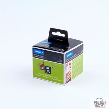 Dymo Identyfikator transparentny 101x54 99014 etykieta biała