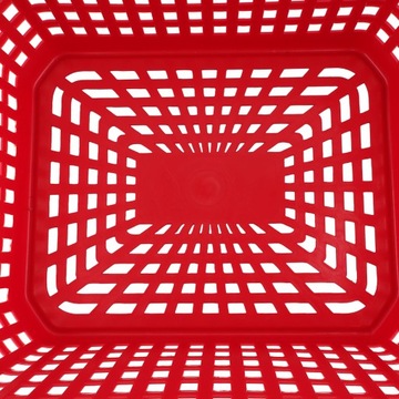 КОРЗИНА БЫТОВАЯ АЖУРНАЯ САДОВАЯ 40Л КРАСНЫЙ ПЛАСТИК