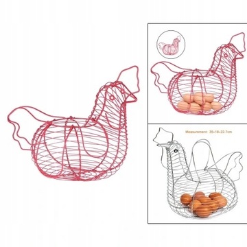 Корзина для яиц Держатель для яиц из розовой проволоки
