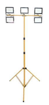 STATYW HALOGEN STOJAK 3m + 5 x NAŚWIETLACZ LED 50W