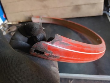 СТАРЫЙ АНТИЧНЫЙ ВЕЛОСИПЕД, БОЛЬШОЕ МЕТАЛЛИЧЕСКОЕ ЗАДНЕЕ КРЫЛО, PRL