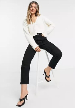 TOPSHOP SWETER DAMSKI PRĄŻKOWANY KRÓTKI 40/42 VAL