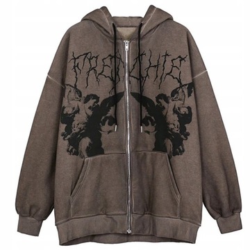 BLUZA Z KAPTUREM goth grunge harajuku Anioł Bluzy