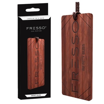 FRESSO INFINITY BLISS ZAWIESZKA ZAPACHOWA Z DREWNA DO SAMOCHODU