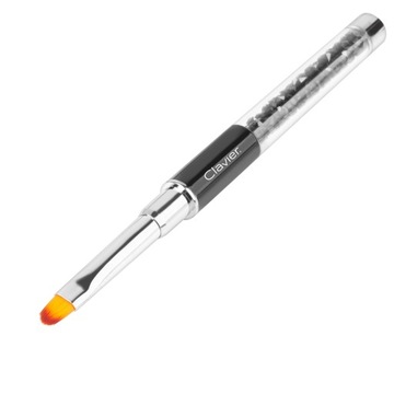 Кисть для геля с цирконами №6 КРИСТАЛЛЫ