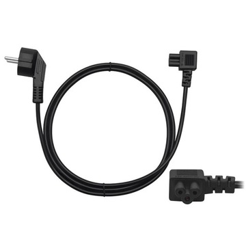 Kabel zasilający do laptopa 3m kątowy Koniczynka