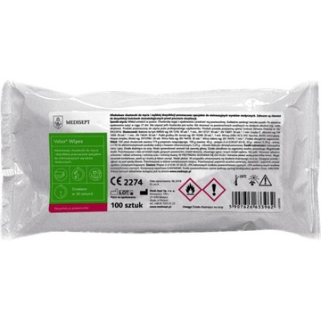 VELOX WIPES Chusteczki do dezynfekcji - wkład 100szt