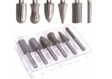 БОЛЬШОЙ НАБОР СВЕРЛИЛЬНЫХ ФРЕЗ ПО МЕТАЛЛУ, ЦИЛИНДРИЧЕСКИЕ, КОНИЧЕСКИЕ, 6 шт.