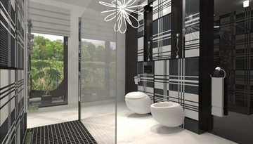 Профессиональный дизайн ванной комнаты - 3D-визуализация