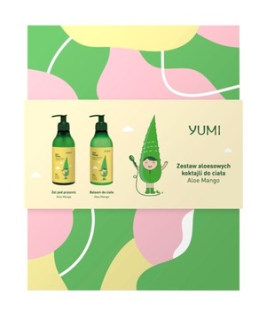 Yumi aloe zestaw MANGO żel pod prysznic 400 ml i balsam do ciała 300 ml