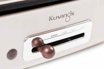 MULTIGRILL ELEKTRYCZNY STOŁOWY KUVINGS CERAMIC PLUS KREMOWY OPIEKACZ