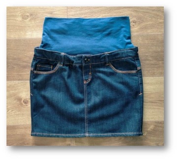 MAMALICIOUS -Spódniczka ciążowa mini jeans L/XL