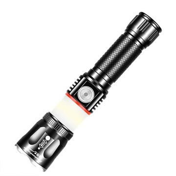 МОЩНЫЙ СВЕТОДИОДНЫЙ АККУМУЛЯТОРНЫЙ ТАКТИЧЕСКИЙ USB-ФОНАРЬ С ЗУМОМ